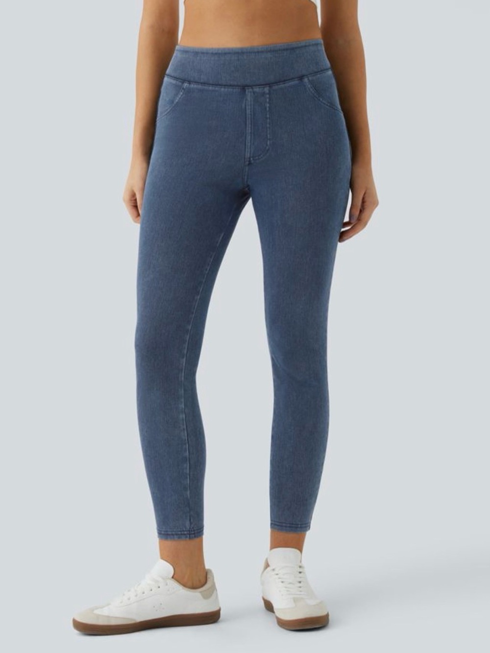 NWOT Halara Flex High Waisted Pocket Denim Casual Leggings